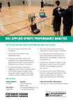 MSc applied sports performance analysis
