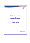 VHA Clinical Leadership in Community Health: Project Report 2009