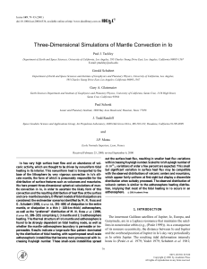 Three-Dimensional Simulations of Mantle Convection in Io