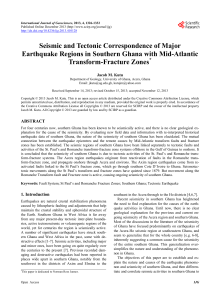 Seismic and Tectonic Correspondence of Major Earthquake