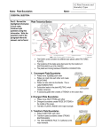 Notes: Plate Boundaries Name: Plate Tectonics