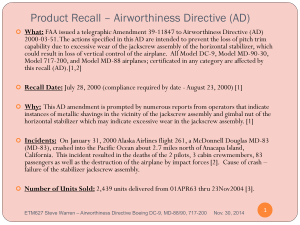 ETM627F14 Recall Airworthiness Directive Steve Warren