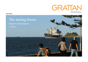 The mining boom: impacts and prospects