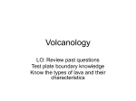 Volcanology - Departments