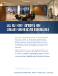 led retrofit options for linear fluorescent luminaires