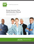 Group Insurance Plan Administration Manual