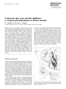 Crustal-scale shear zones and their significance to Archaean gold