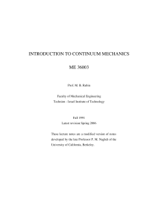 introduction to continuum mechanics me 36003