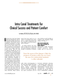 Intra Canal Treatments for Clinical Success and Patient Comfort