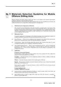 Materials Selection Guideline for Mobile Offshore Drilling Units No. 11
