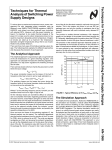 Techniques for Thermal Analysis of Switching Power