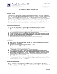 Entry-Level Structural Engineer Job Description