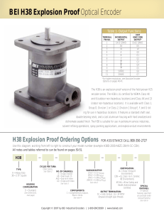 BEI H38 Explosion Proof Optical Encoder