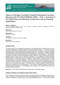 Study on Damage Controlled Precast