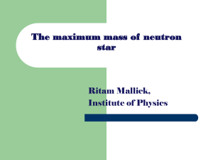 Neutron star to strange star - Institute of Physics, Bhubaneswar