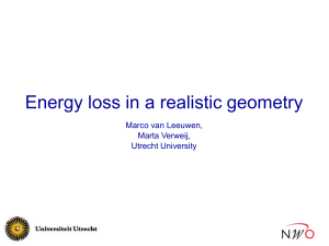 Energy loss in a realistic geometry