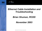 Ethernet Cable Installation and Troubleshooting
