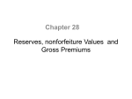 Chapter28_Reserves, Nonforfeiture Values , Gross Premiums File