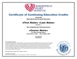 HS - BHH with BHH Logo CEU Blank Certificate with Fields