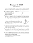 Physics 111 HW 23 - University of St. Thomas