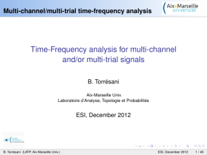 Time-Frequency analysis for multi-channel and/or multi