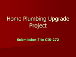 Home Plumbing Upgrade Project