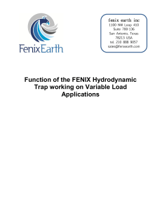Function of the FENIX Hydrodynamic Trap working on Variable Load