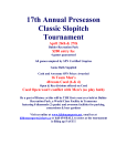 17th Annual Preseason Classic Slopitch Tournament