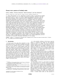 Ocean wave sources of seismic noise