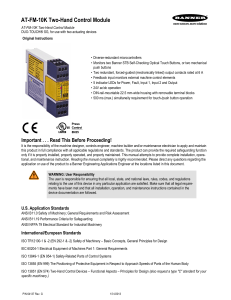 AT-FM-10K Two-Hand Control Module