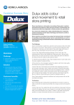 Dulux adds colour and movement to retail store printing