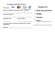 Credit Card Pay Form