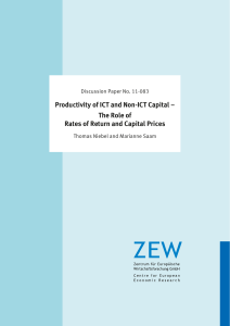 Productivity of ICT and Non-ICT Capital – The