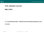 collimator survival IWLC 2010 JL Fernández