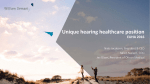 Unique hearing healthcare position EUHA 2016