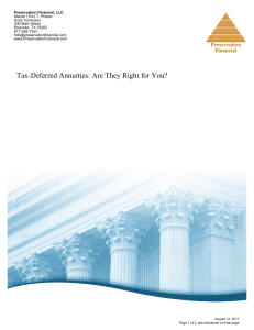 Tax-Deferred Annuities: Are They Right for You?