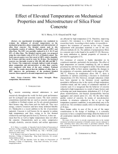 Effect of Elevated Temperature on Mechanical Properties and