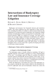 intersections of Bankruptcy law and insurance Coverage litigation