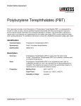 Polybutylene Terephthalates (PBT)
