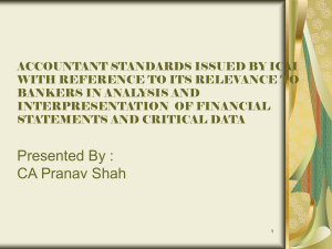 ACCOUNTANT STANDARDS ISSUED BY ICAI WITH REFERENCE