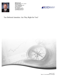 Tax-Deferred Annuities: Are They Right for You?