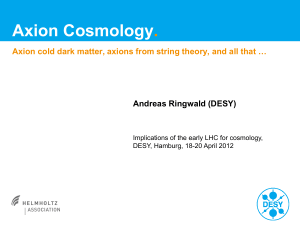 Axion Cosmology