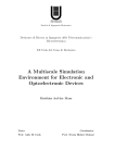 A multiscale simulation environment for electronic and
