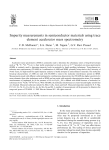 Impurity measurements in semiconductor materials