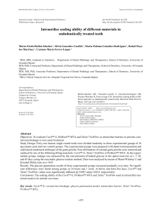 Intraorifice sealing ability of different materials in endodontically