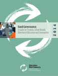 Good Governance: A Guide for Trustees, School Boards, Directors of