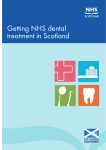 Getting NHS dental treatment in Scotland