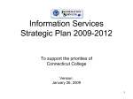 Information Services Strategic Plan 2009-2012