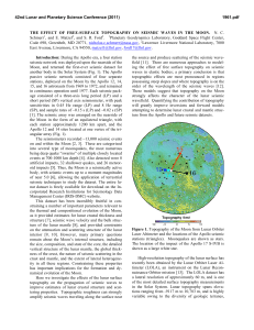 The Effect of Free-Surface Topography on Seismic Waves in the Moon