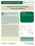 97A010 - Supercritical Fluid Aided Coating of Particulate Material